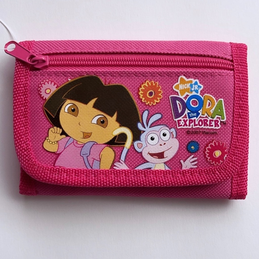 Nick Jr Dora The Explorer Pink Trifold Wallet